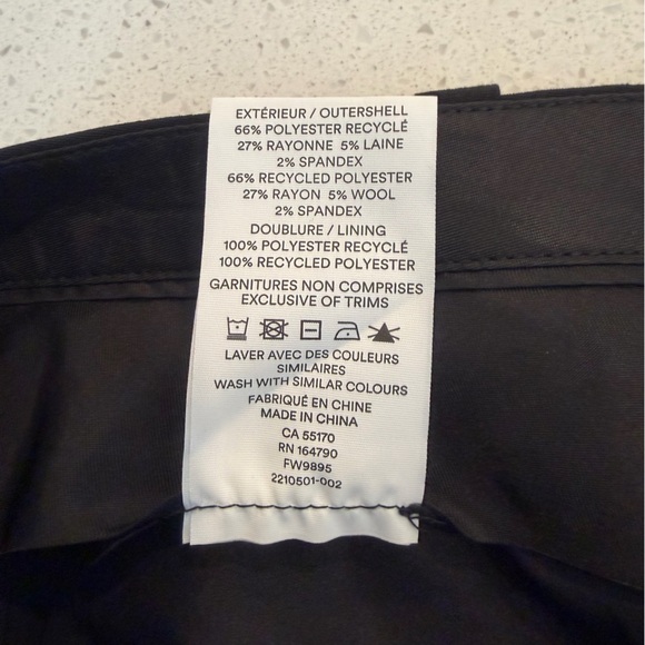 Frank & Oak The Jane Straight Leg High Rise Trousers NWT! - Picture 11 of 12